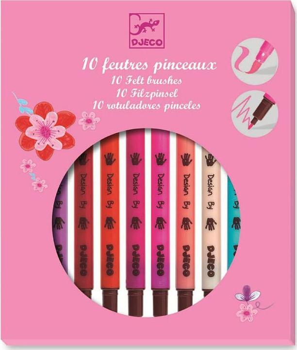 Produktbild Djeco 10 Filzpinsel girls (10x)