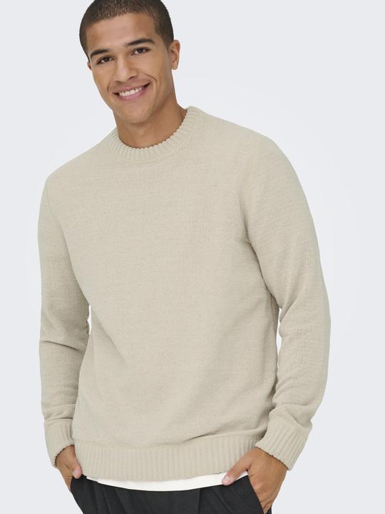 Actual product image Only & Sons Onsethan Life Reg 7 Crew Knit (XS)