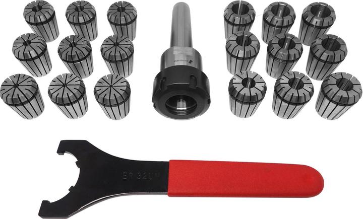 Image du produit Paulimot ER32-Spannzangen-Set 2 - 20 mm MK2 / M10 im Alu-Koffer