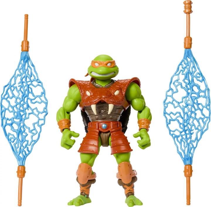 Produktbild Mattel MOTU x TMNT: Turtles of Grayskull Actionfigur Michelangelo 14 cm