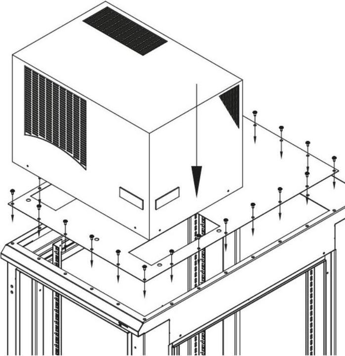 Produktbild Triton Zusatzblende für die Montage der Klimaeinheit X1 X2 längs auf dem Verteiler B 60