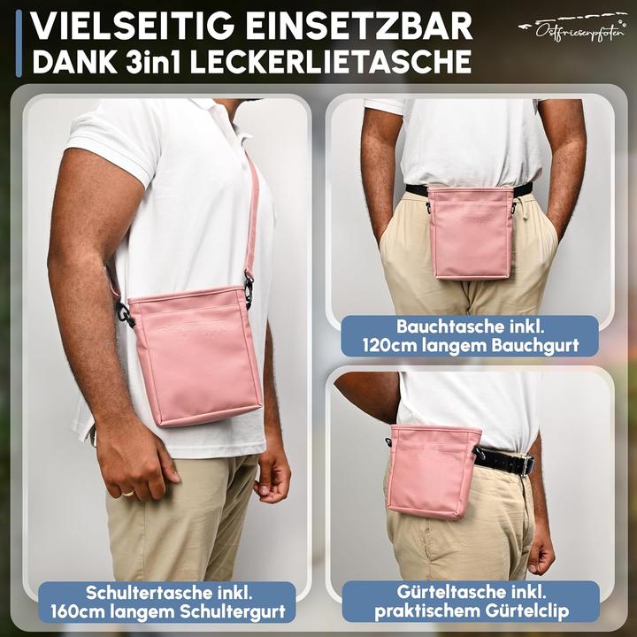 Immagine prodotto Ostfriesenpfoten Leckerlibeutel Frieda mit Magnetverschluss (L, Destrezza)