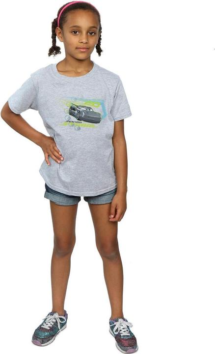 Actual product image Disney Girls Cars Jackson Storm Cotton T-Shirt (128)