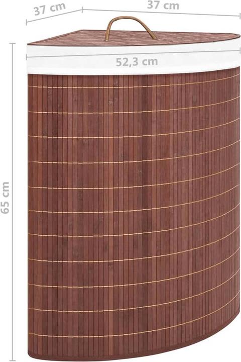 Actual product image vidaXL Eck-Wäschekorb (60 l)