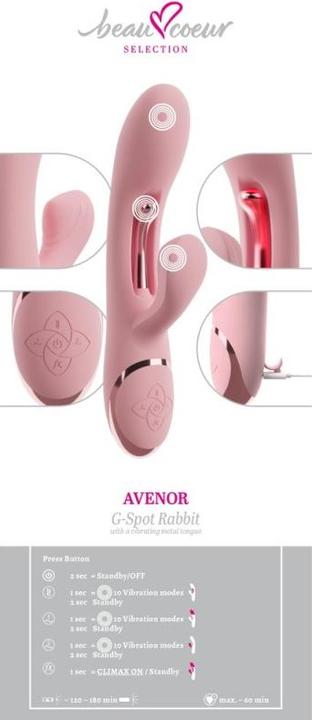 Actual product image Beau Coeur AVENOR G-Spot Rabbit