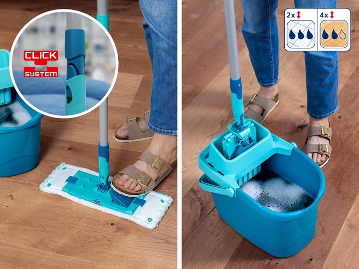 Produktbild Leifheit Set POWER CLEAN M mit 2x Ersatzbezug micro duo (2 Stk.)