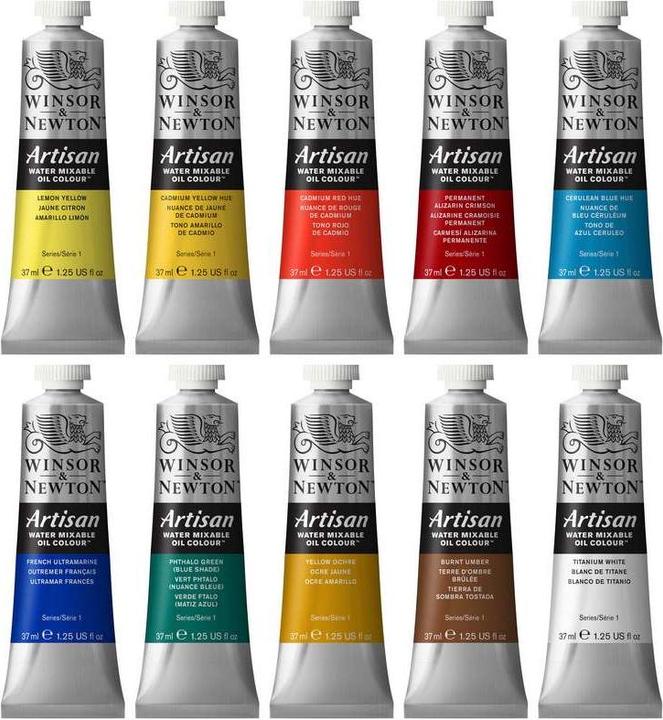 Produktbild Winsor & Newton Artisan water mix oil color 10x37ml (370 ml)