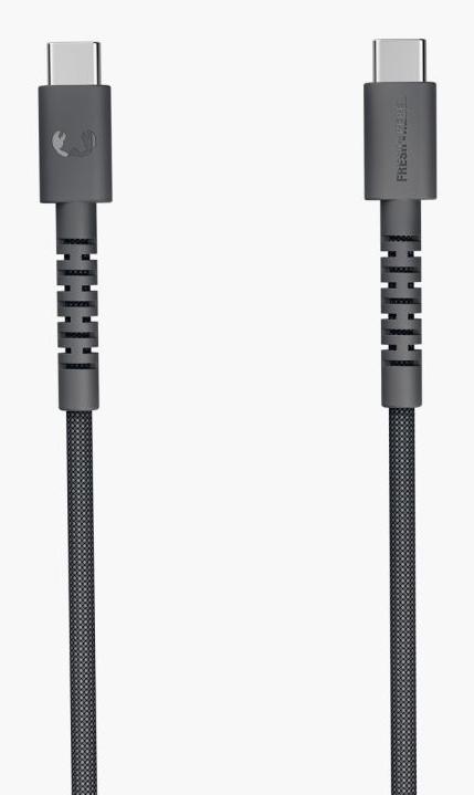 Image du produit Fresh'N Rebel Fresh 'n Rebel USB-C zu USB-C silicon geflochtenes Kabel "FlexWave" 70cm, Storm Grey (0.70 m, 60 W)