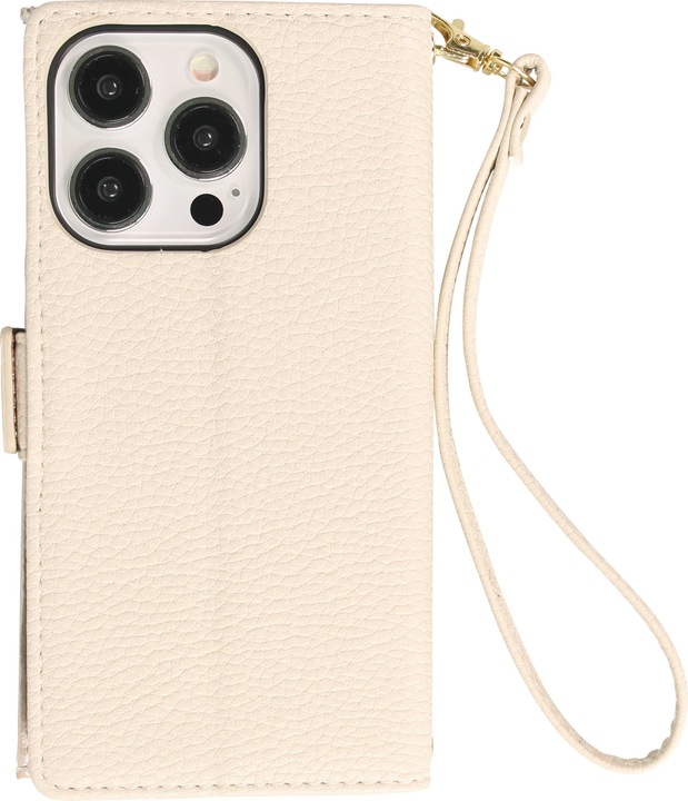 Actual product image PhoneLook Flip wallet cover made from vegan leather with wallet case and magnetic fastener (Apple iPhone 15 Pro)