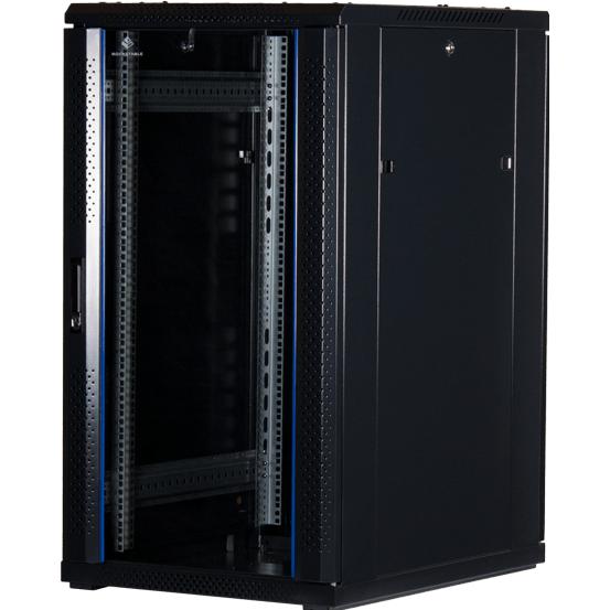 Thumbnail - Rockstable 19" 22 HE 600x800x1200mm (19 Zoll Rack), Serverschrank, Schwarz