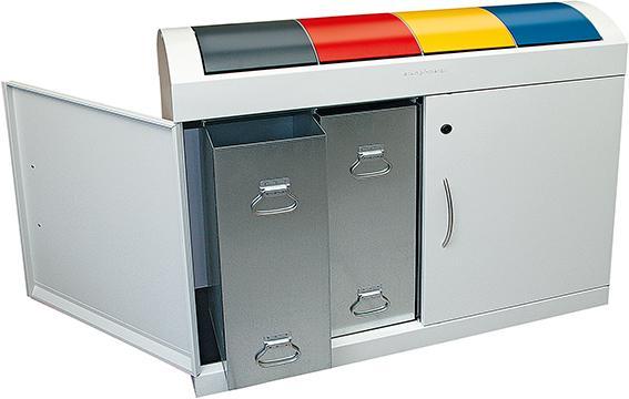 kaiserkraft Recyclable material collecting and sorting system (135 l)