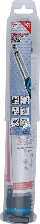 Actual product image BGS Torque Wrench 6.3 mm (1/4") 5 - 25 Nm (1/4", 5 Nm, 25 Nm)