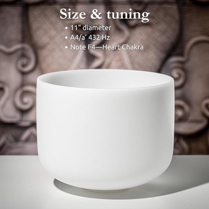 Immagine prodotto Meinl Ciotola di cristallo da 11 pollici (Chakra del cuore) (Ciotola canterina, Percussioni)