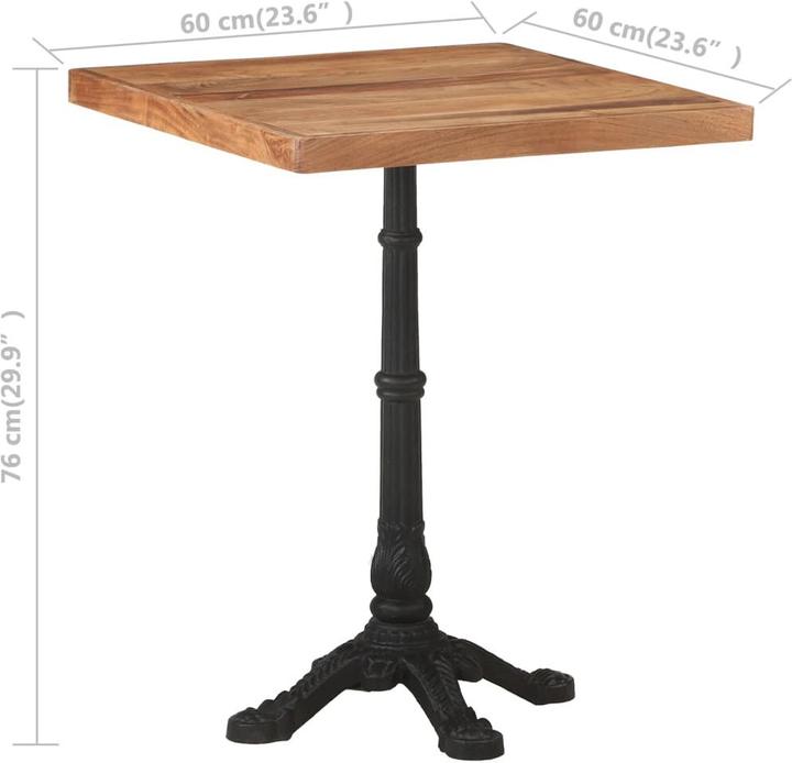 Produktbild vidaXL Bistrotisch (60 x 60 x 76 cm)