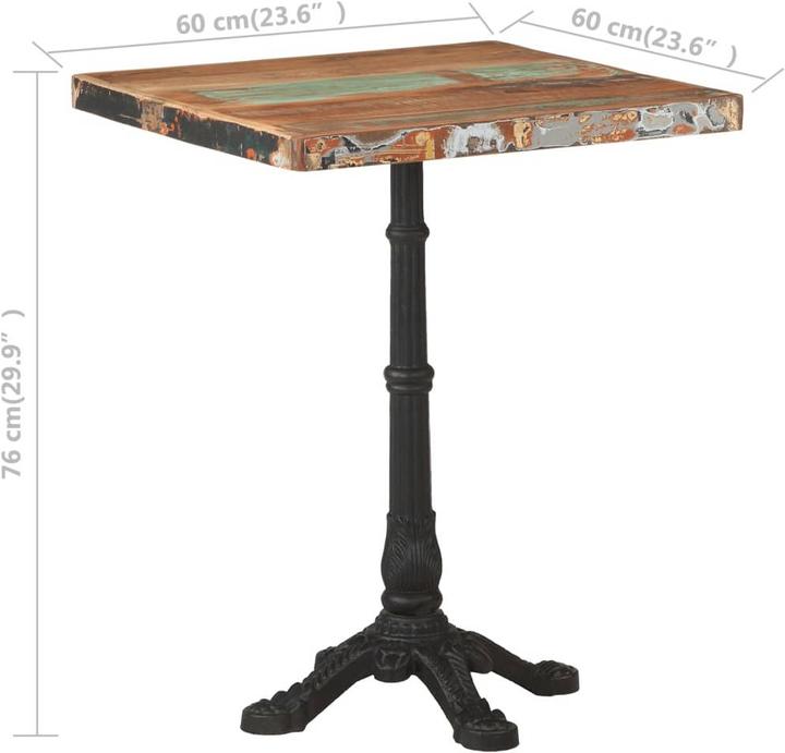 Produktbild vidaXL Bistrotisch (60 x 60 x 76 cm)