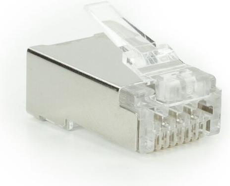Actual product image ACT CAT6A pass-through shielded modular RJ45 connector