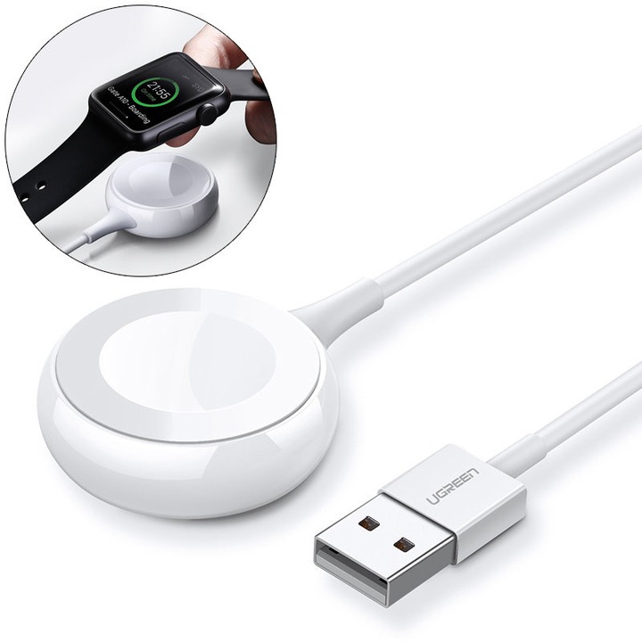 Actual product image Ugreen Wireless Charging for Apple Watch with USB-A (5 W)