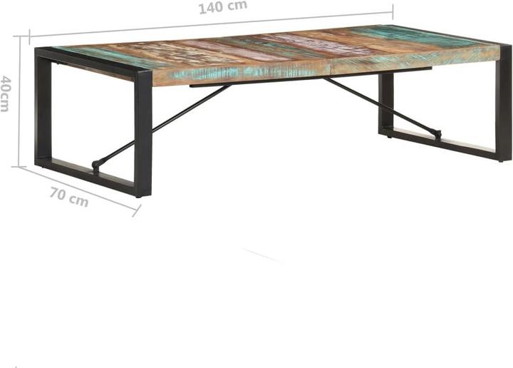 Image du produit vidaXL Table basse (70 x 140 x 40 cm)