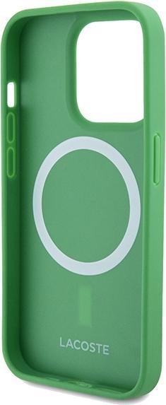 Productafbeelding Lacoste LCHMP15XPVCN iPhone 15 Pro Max 6,7" zielony/groene hardcase Iconic Petit Pique MagSafe (Apple iPhone 15 Pro Max)