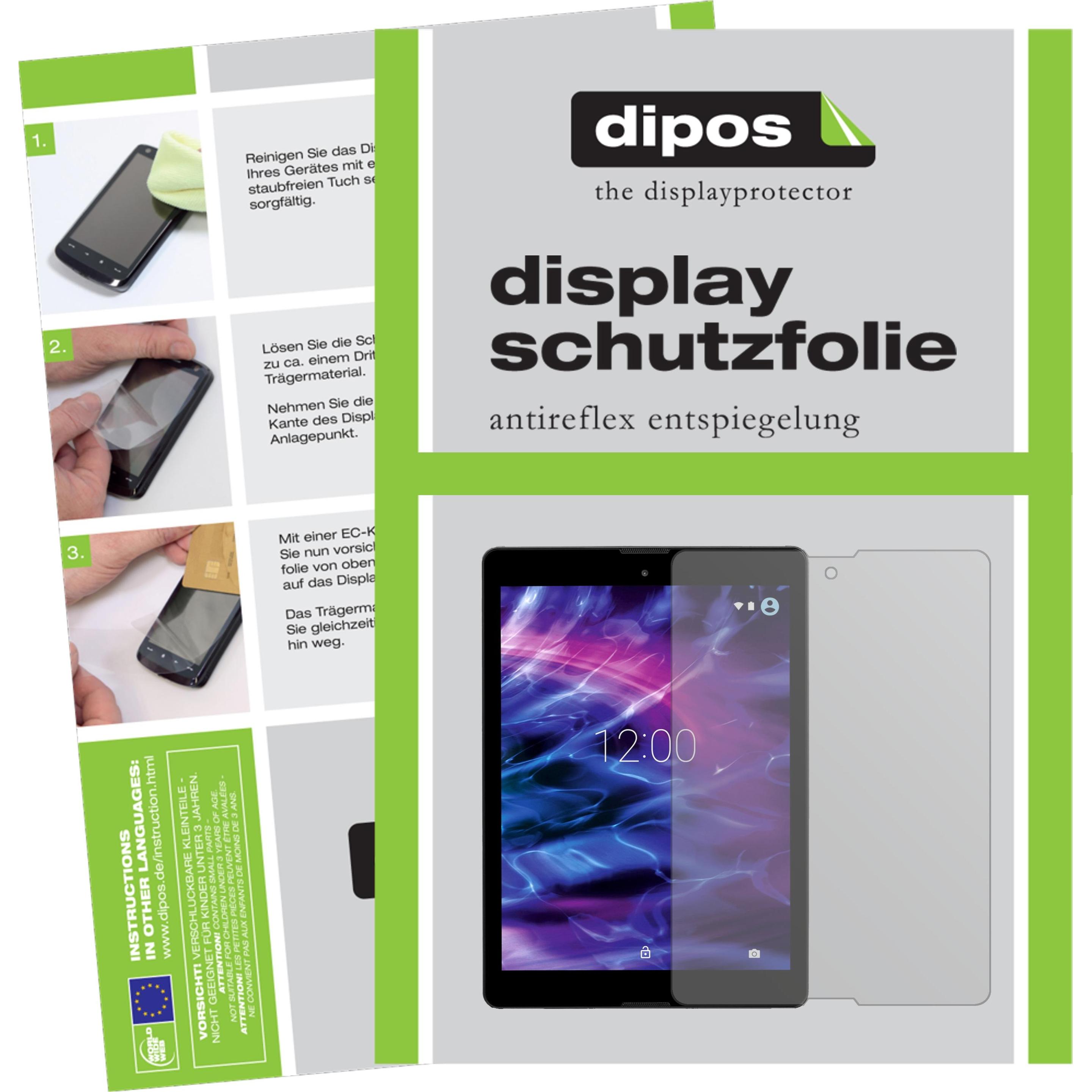 Dipos Displayschutzfolie Antireflex (2 Stück, Lifetab P9702), Tablet Schutzfolie