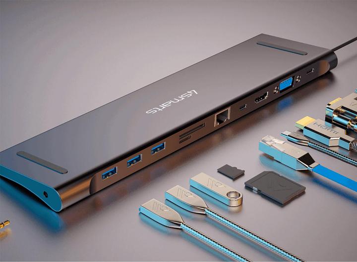 Produktbild 4smarts 11 in 1 Hub (USB-C, 11 Ports)