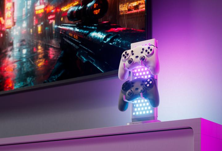 Image du produit Nanoleaf Pegboard Desk Dock weiss