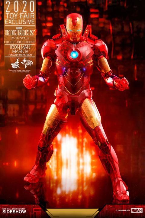 Actual product image Hot Toys Marvel Iron Man Mark IV 1:6 Movie Masterpiece Action Figure