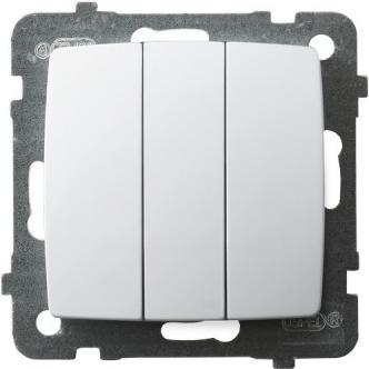 Ospel ŁP-13S/m/00, Taster + Schalter, Weiss
