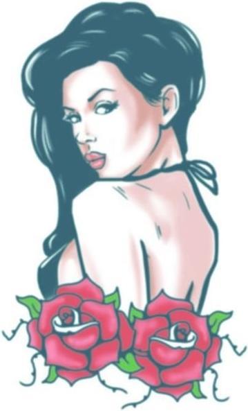 Immagine prodotto Maskworld Rose Pin up Tattoo