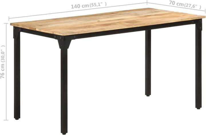 Produktbild vidaXL Esstisch (140 x 70 x 76 cm)