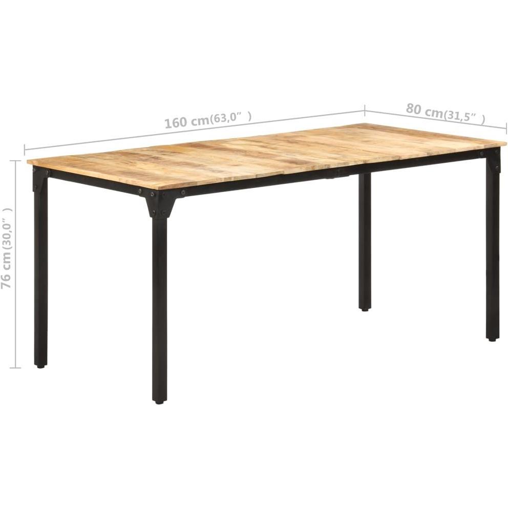 VidaXL, Esstisch, Esstisch (160 x 80 x 76 cm)