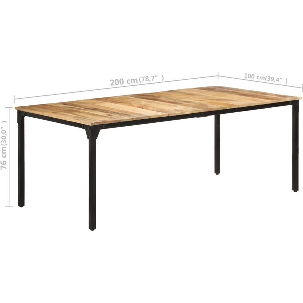 VidaXL, Esstisch, Esstisch (200 x 100 x 76 cm)