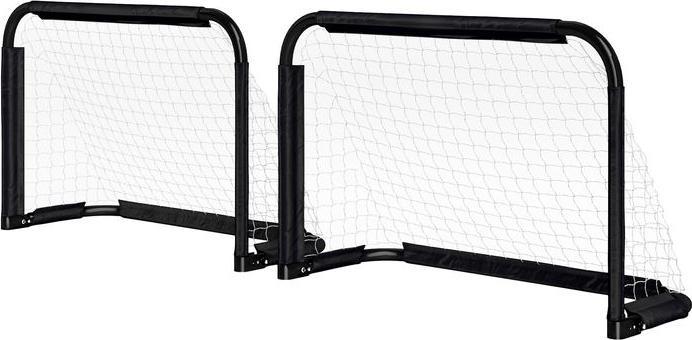 Produktbild Swisshandel24 Fussballtor 2er Set Klappbar Fussballtore mit Metallrahmen 90x36x60 cm, Schwarz
