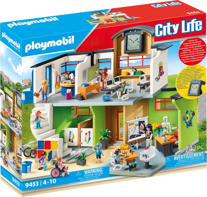Produktbild Playmobil Grosse Schule mit Einrichtung (9453, Playmobil City Life)