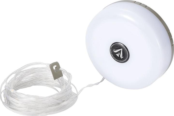 Actual product image Comfort Aid 2in1 Campinglampe mit Lichterkette, 10m, aufrollbar, Akku, 5 Lichtmodi, IPX4