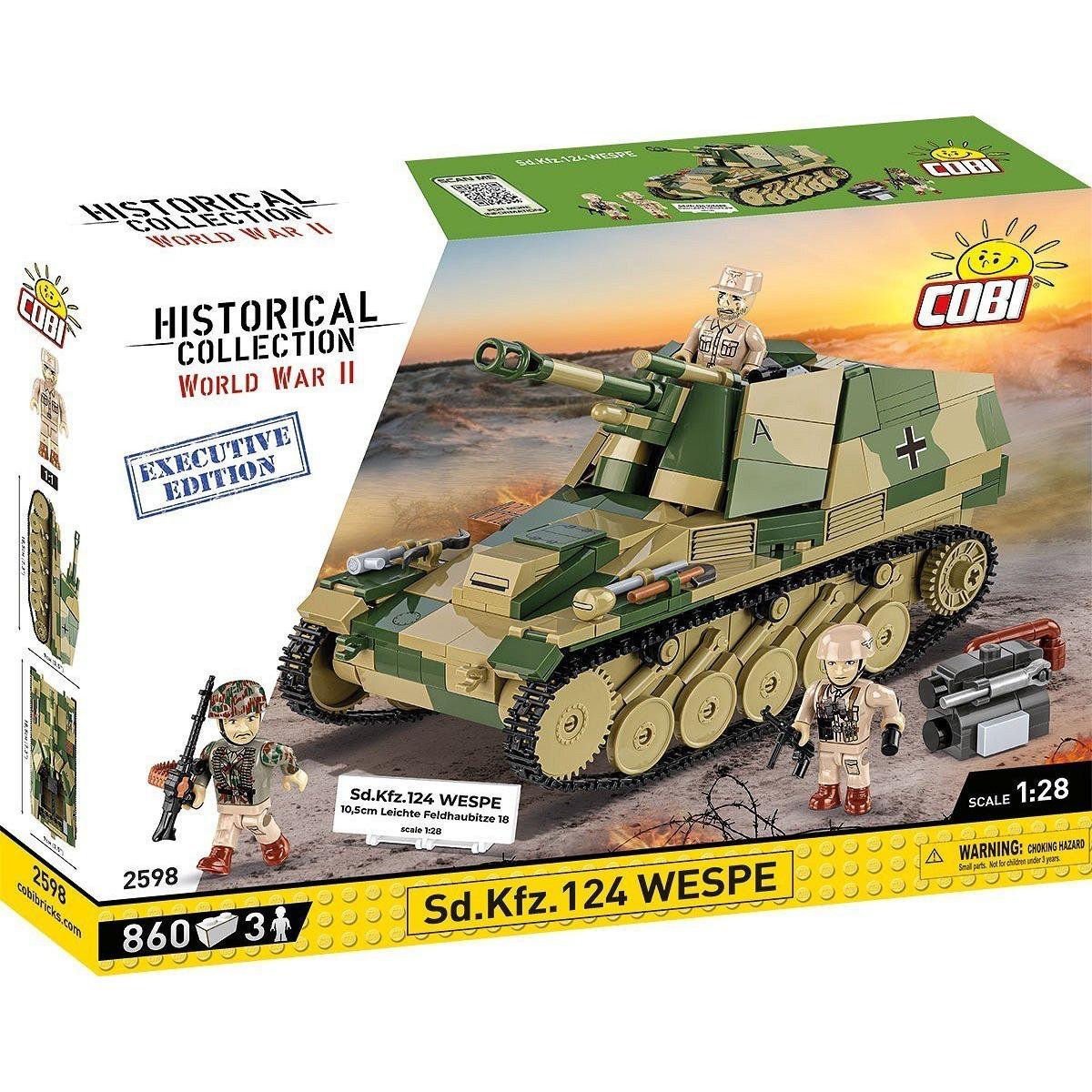 Cobi 855 PCS HC WWII 2598 SD.KFZ.124 WESPE EXECUTIVE EDITION