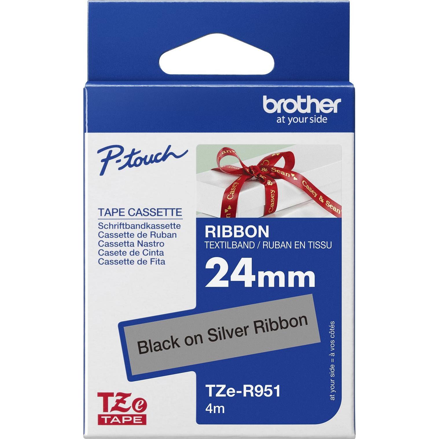 Thumbnail - Brother, Beschriftungsband, TZe-R951 (2.40 cm, Silber)