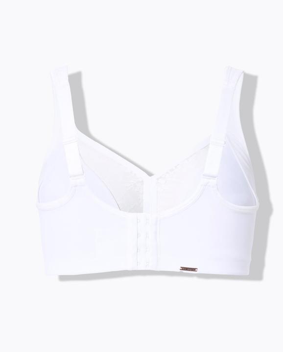 Actual product image Ulla Popken Lace Panel Underwire-Free Minimizer Bra (110 E)