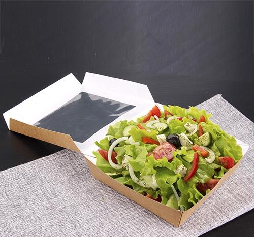 Immagine prodotto Papstar Scatola per gastronomia con finestra in PLA (25 x)