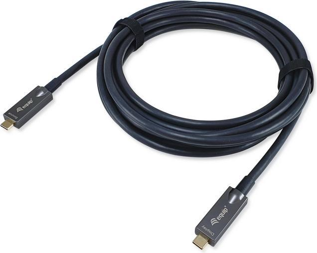 Produktbild equip Kabel USB-C3.2->C AOC PD60W 8K St/St 5.00m schwarz (5 m, USB 3.2 Gen 1, 60 W)