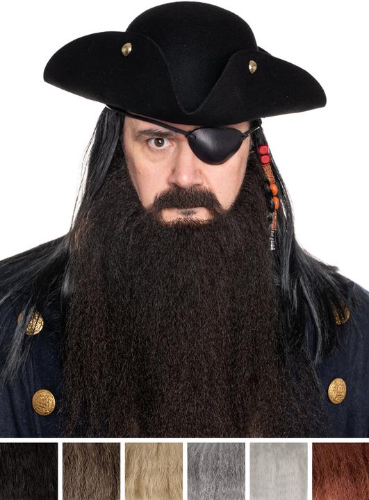 Maskworld Pirat Kostüm Bart Karneval Faschingskostüm Herren