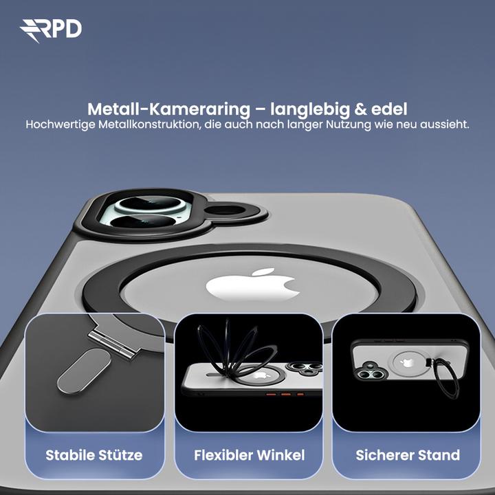 Produktbild RPD iPhone 17 Pro Max - Magsafe Stand Etui schwarz matt (Apple iPhone 17 Pro Max)