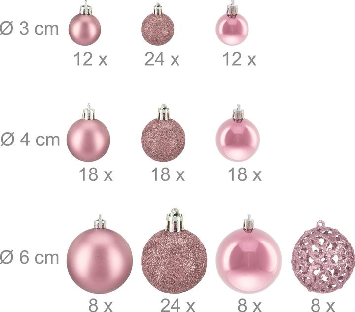 Productafbeelding Relaxdays 150-delige kerstballen set (150 -Part)