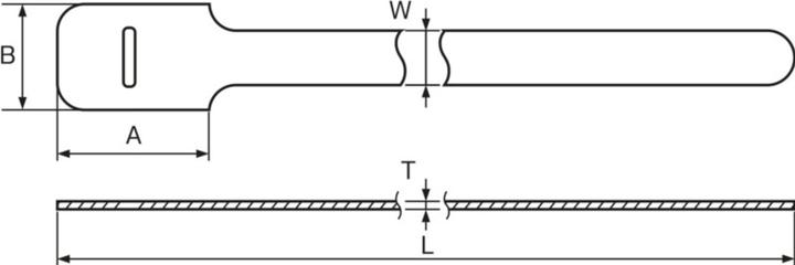 Actual product image HellermannTyton Cable tie150x12,5 black (Plastic cable ties, 150 mm, 10 pcs.)