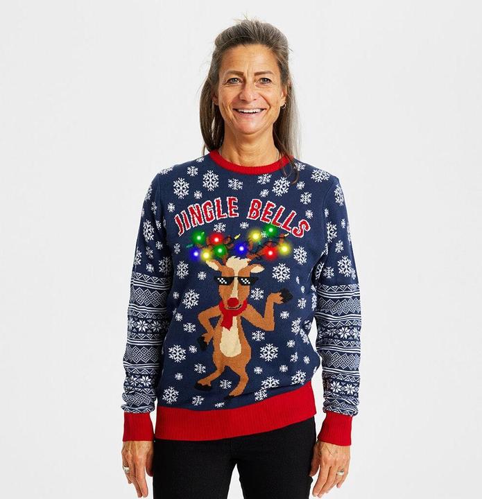 Actual product image Christmas Sweats Jingle Bells LED Sweater (M)