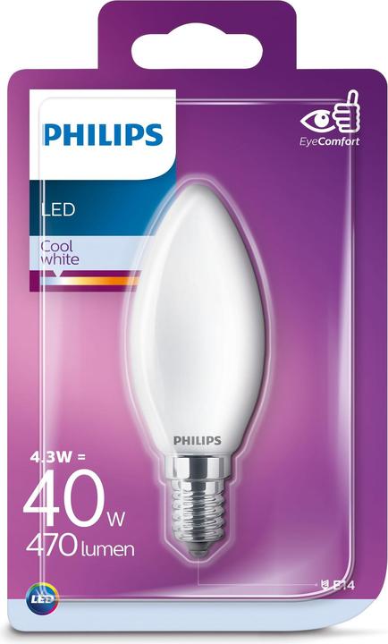 Produktbild Philips LED B35 (E14, 4.30 W, 470 lm, 1 x, G)
