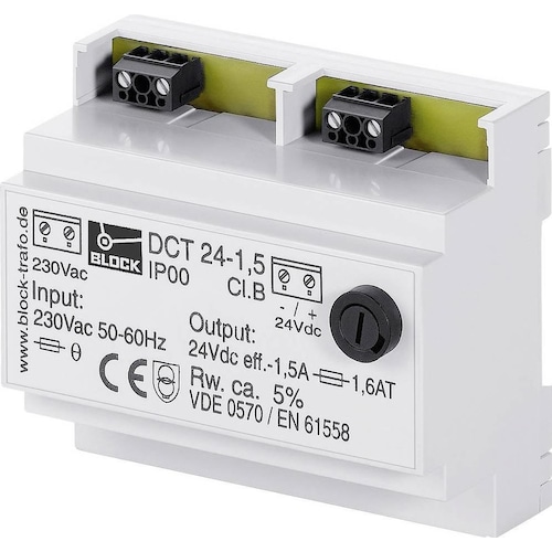 Block, Systemstromversorgung, DC-Netzteil DCT24-2.5