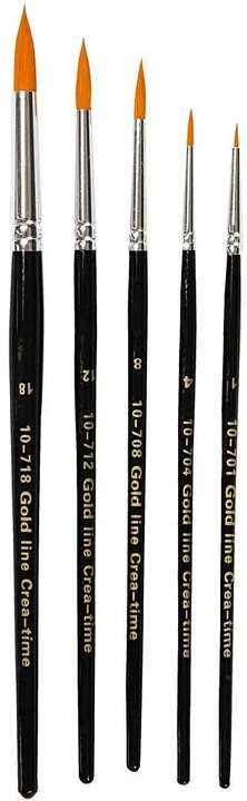 Creativ Company Nylonhaarpinsel Universal 5 Stück (7 mm)