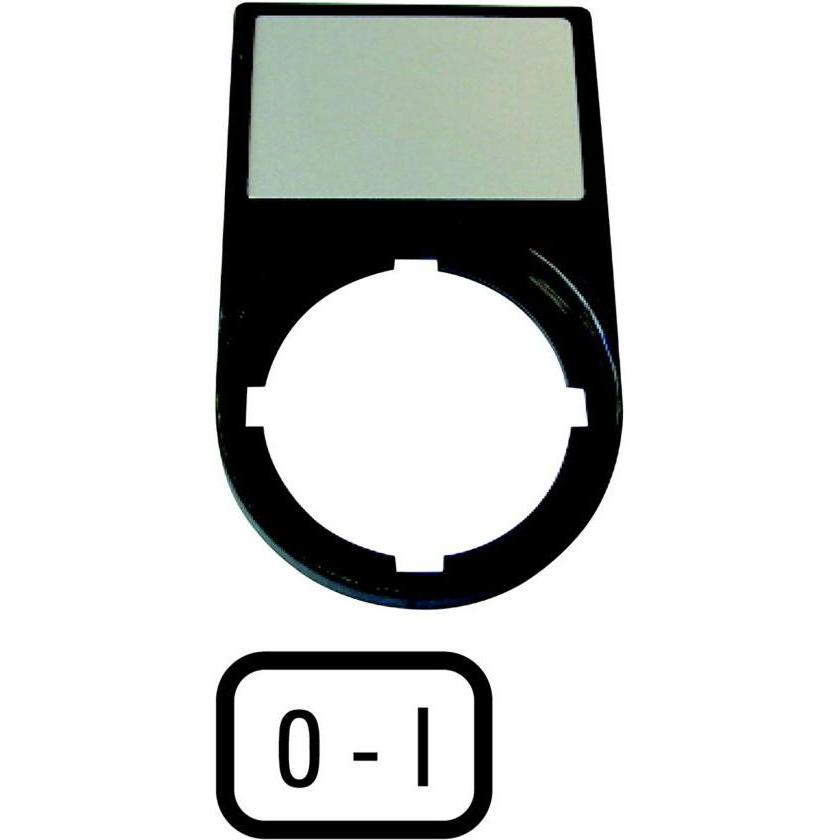 Eaton Tastenzusatz M22S-ST-X89 Schrift 0, Taster + Schalter, Schwarz