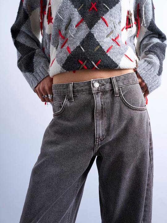 Actual product image Spokey Normal geschnitten Hohe Taille Jeans Weit geschnitten (34)